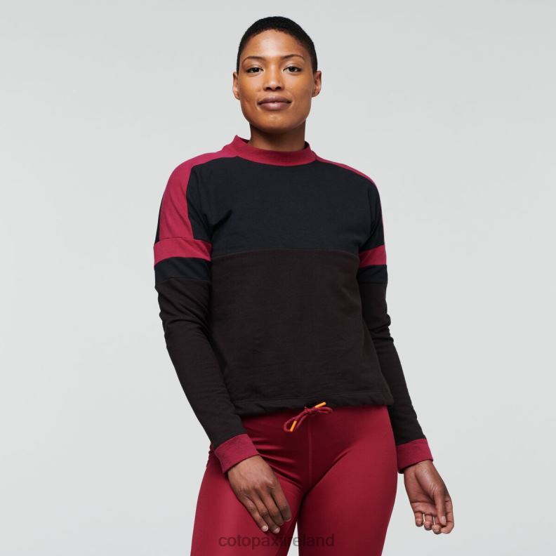 Bandera Sweatshirt Women Cotopaxi Black/Cavern VPHP455 Clothing