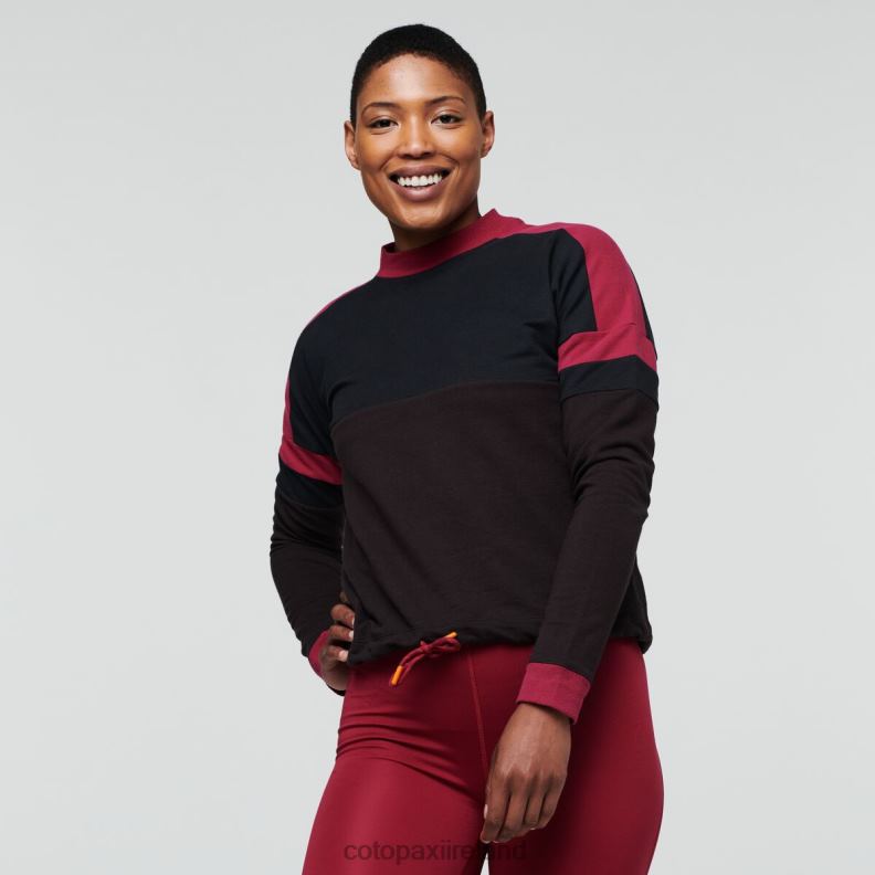 Bandera Sweatshirt Women Cotopaxi Black/Cavern VPHP455 Clothing