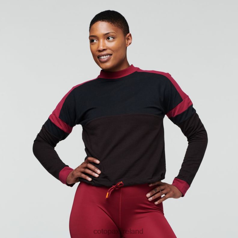 Bandera Sweatshirt Women Cotopaxi Black/Cavern VPHP455 Clothing