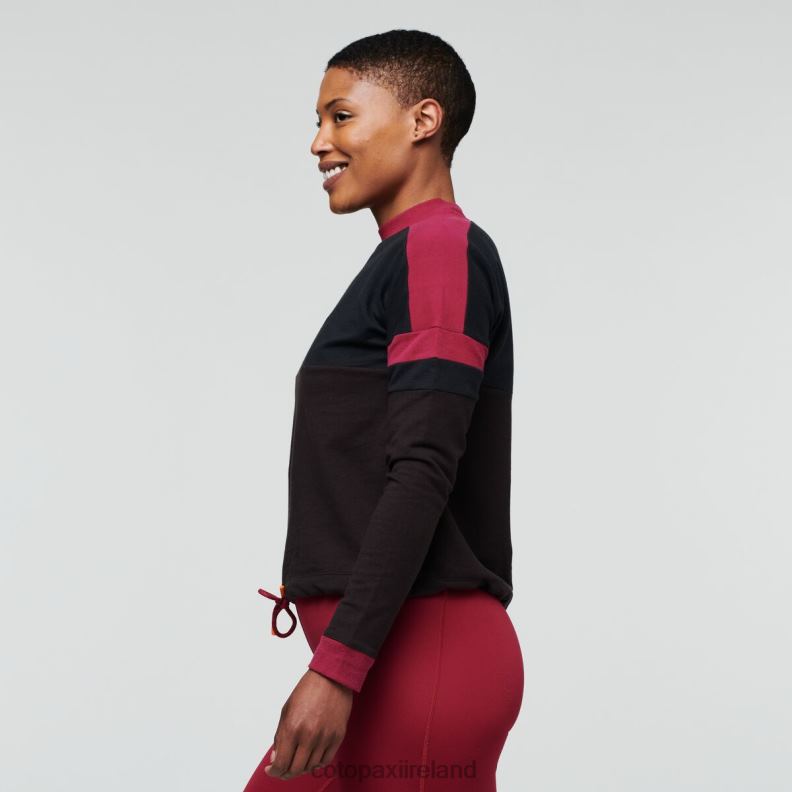 Bandera Sweatshirt Women Cotopaxi Black/Cavern VPHP455 Clothing