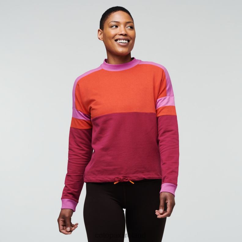 Bandera Sweatshirt Women Cotopaxi Canyon/Raspberry VPHP454 Clothing