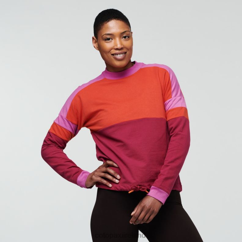 Bandera Sweatshirt Women Cotopaxi Canyon/Raspberry VPHP454 Clothing