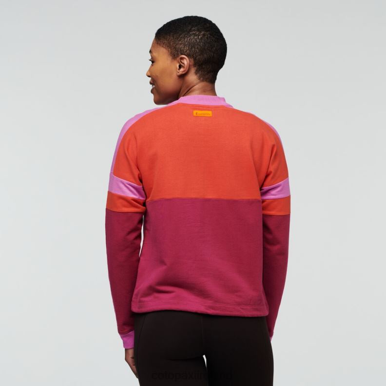 Bandera Sweatshirt Women Cotopaxi Canyon/Raspberry VPHP454 Clothing