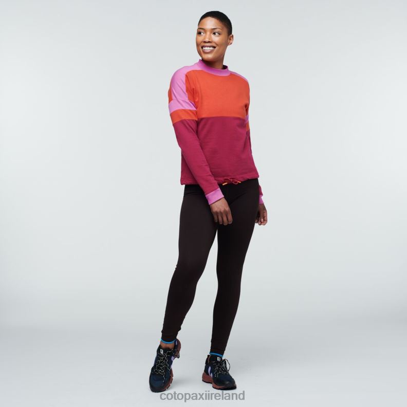 Bandera Sweatshirt Women Cotopaxi Canyon/Raspberry VPHP454 Clothing