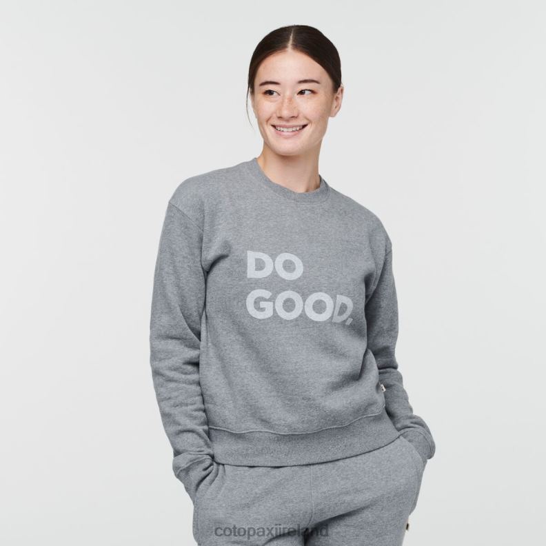 Do Good Crew Sweatshirt Women Cotopaxi Heather Grey VPHP460 Clothing
