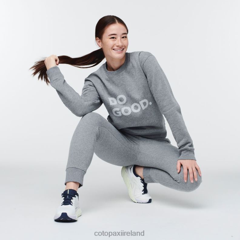 Do Good Crew Sweatshirt Women Cotopaxi Heather Grey VPHP460 Clothing
