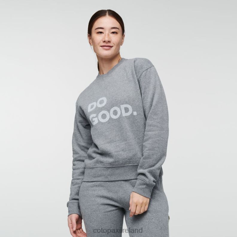 Do Good Crew Sweatshirt Women Cotopaxi Heather Grey VPHP460 Clothing