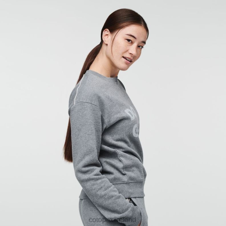 Do Good Crew Sweatshirt Women Cotopaxi Heather Grey VPHP460 Clothing