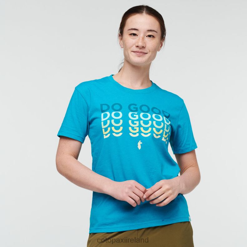 Do Good Repeat T-Shirt Women Cotopaxi Mineral Blue VPHP469 Clothing