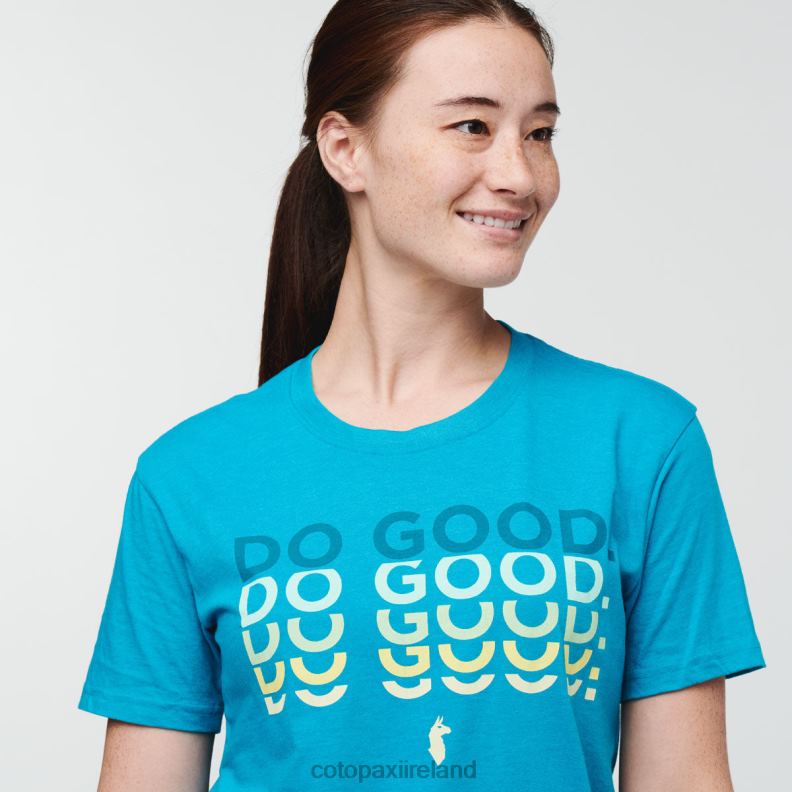 Do Good Repeat T-Shirt Women Cotopaxi Mineral Blue VPHP469 Clothing