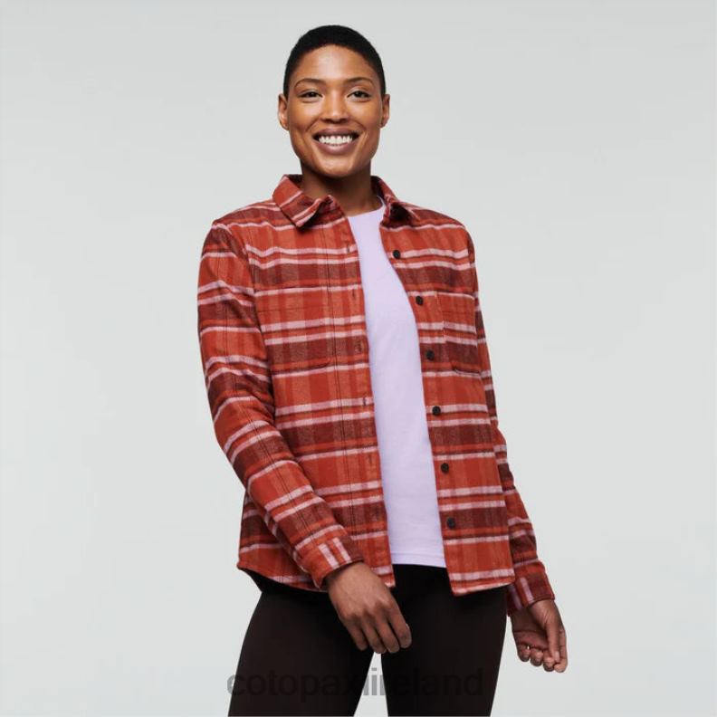 Mero Flannel Shirt Women Cotopaxi Spice Plaid VPHP473 Clothing
