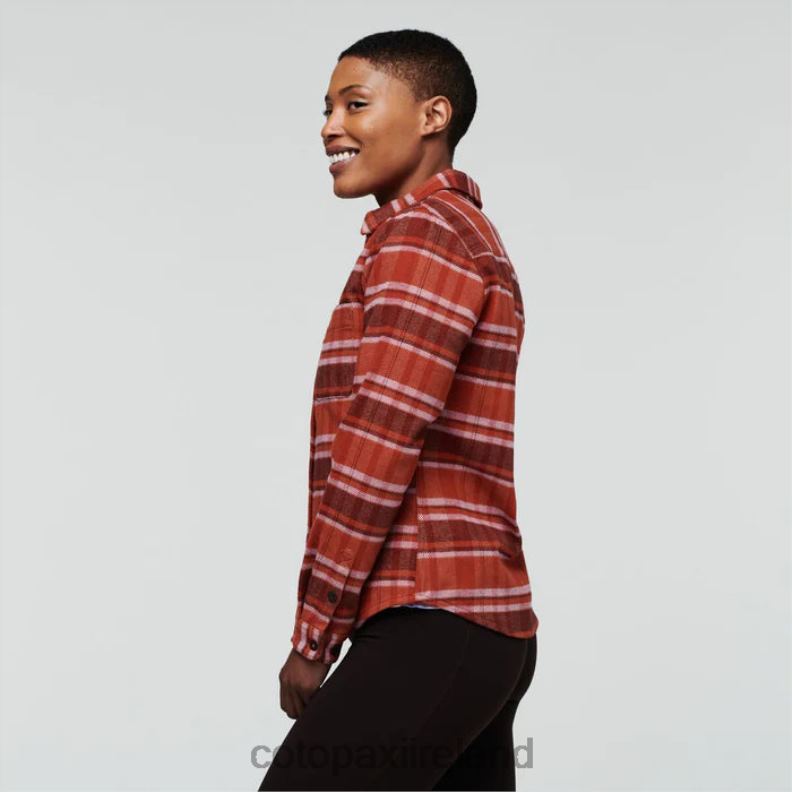 Mero Flannel Shirt Women Cotopaxi Spice Plaid VPHP473 Clothing