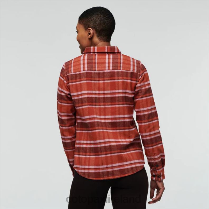 Mero Flannel Shirt Women Cotopaxi Spice Plaid VPHP473 Clothing
