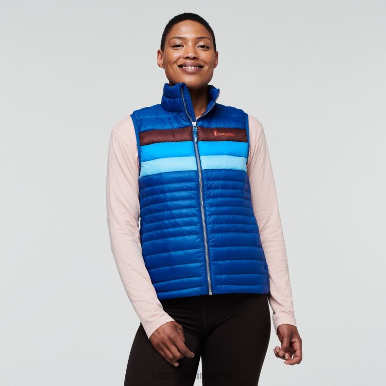 Fuego Down Vest Women Cotopaxi Pacific Stripes VPHP444 Clothing