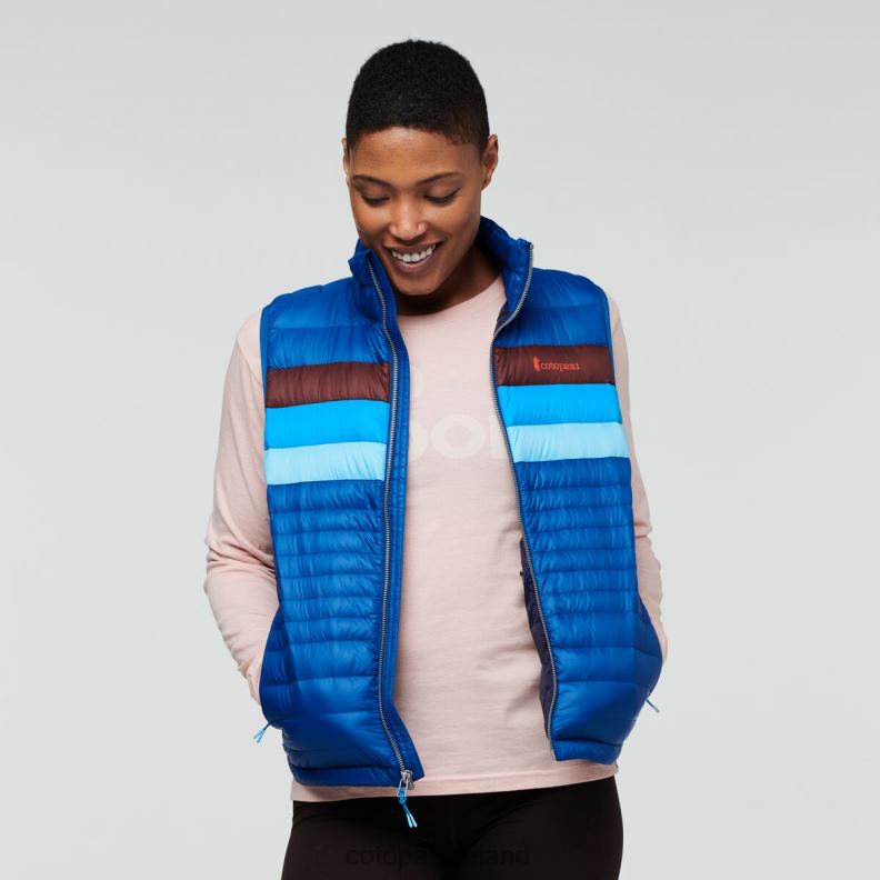 Fuego Down Vest Women Cotopaxi Pacific Stripes VPHP444 Clothing