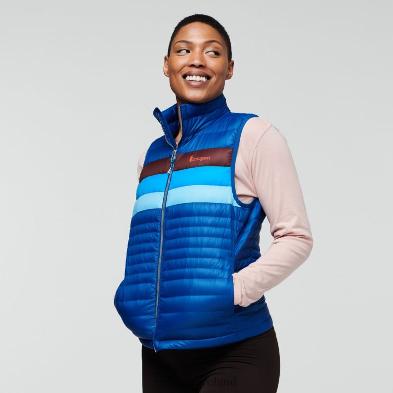Fuego Down Vest Women Cotopaxi Pacific Stripes VPHP444 Clothing