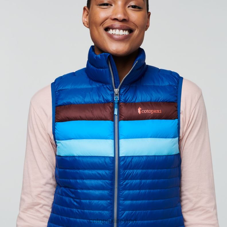 Fuego Down Vest Women Cotopaxi Pacific Stripes VPHP444 Clothing
