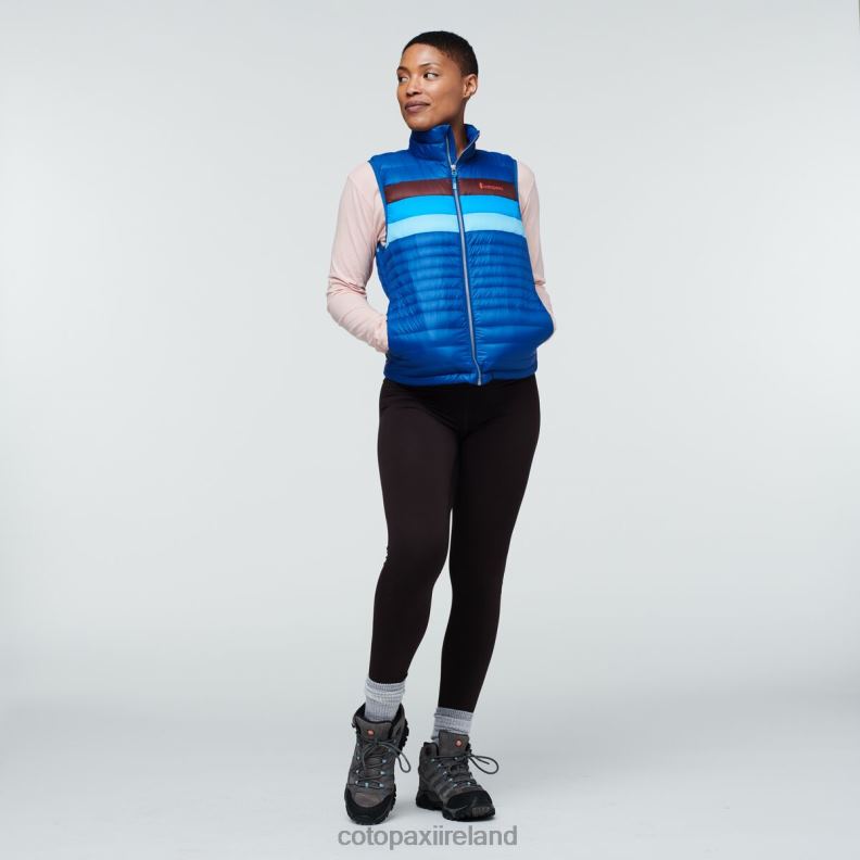 Fuego Down Vest Women Cotopaxi Pacific Stripes VPHP444 Clothing