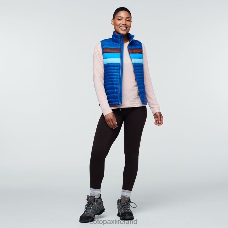 Fuego Down Vest Women Cotopaxi Pacific Stripes VPHP444 Clothing