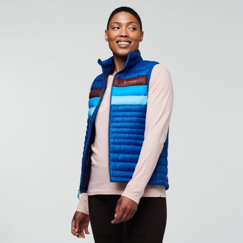 Fuego Down Vest Women Cotopaxi Pacific Stripes VPHP444 Clothing