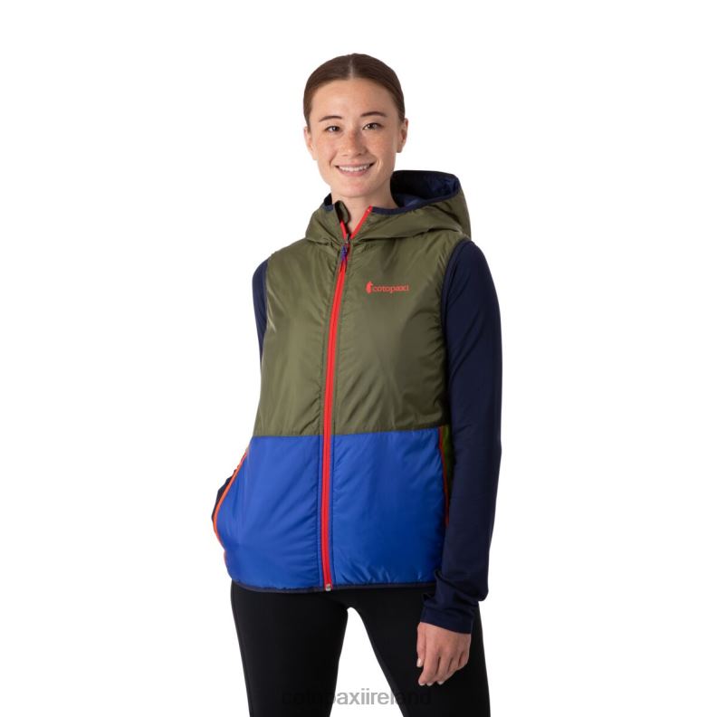 Teca Calido Hooded Vest Women Cotopaxi Olive Oil VPHP451 Clothing