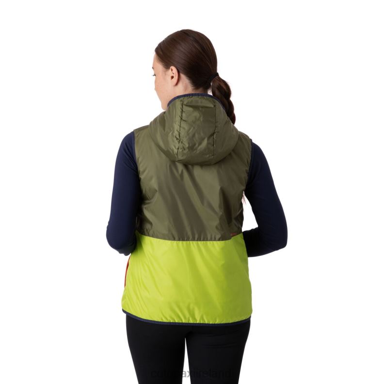 Teca Calido Hooded Vest Women Cotopaxi Olive Oil VPHP451 Clothing