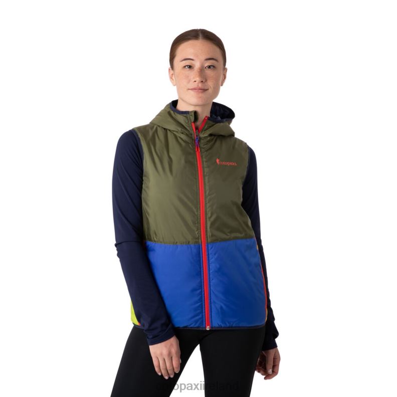 Teca Calido Hooded Vest Women Cotopaxi Olive Oil VPHP451 Clothing